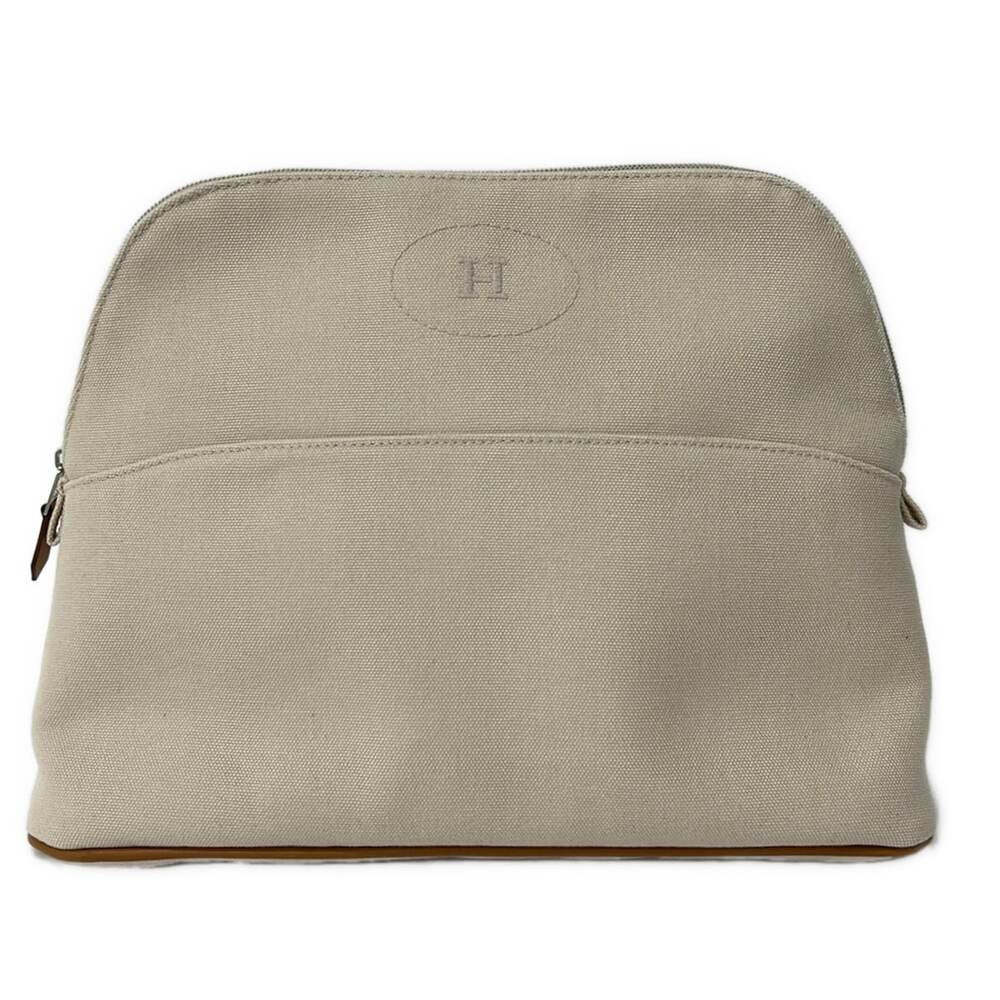 Hermès Pouch Canvas Leather